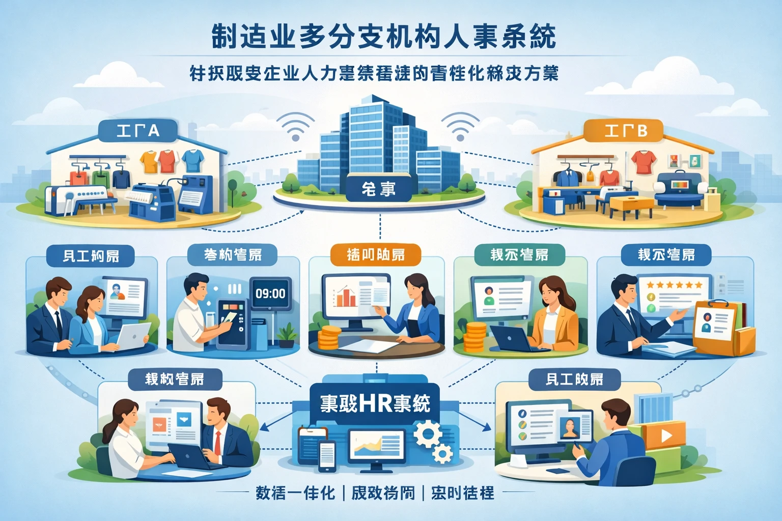 制造业多分支机构人事系统:针织服装企业人力资源管理的智能化解决方案