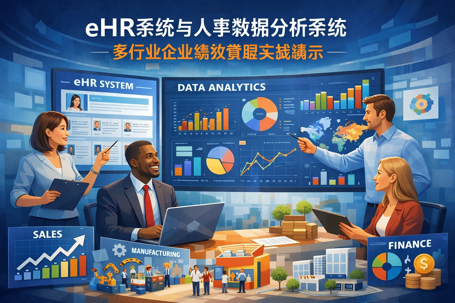 eHR系统与人事数据分析系统：多行业企业绩效管理实战演示