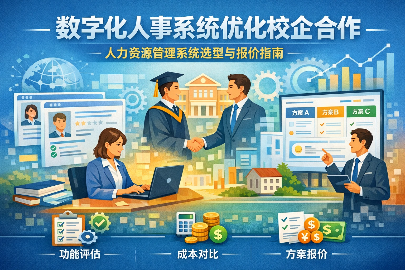 数字化人事系统优化校企合作:人力资源管理系统选型与报价指南
