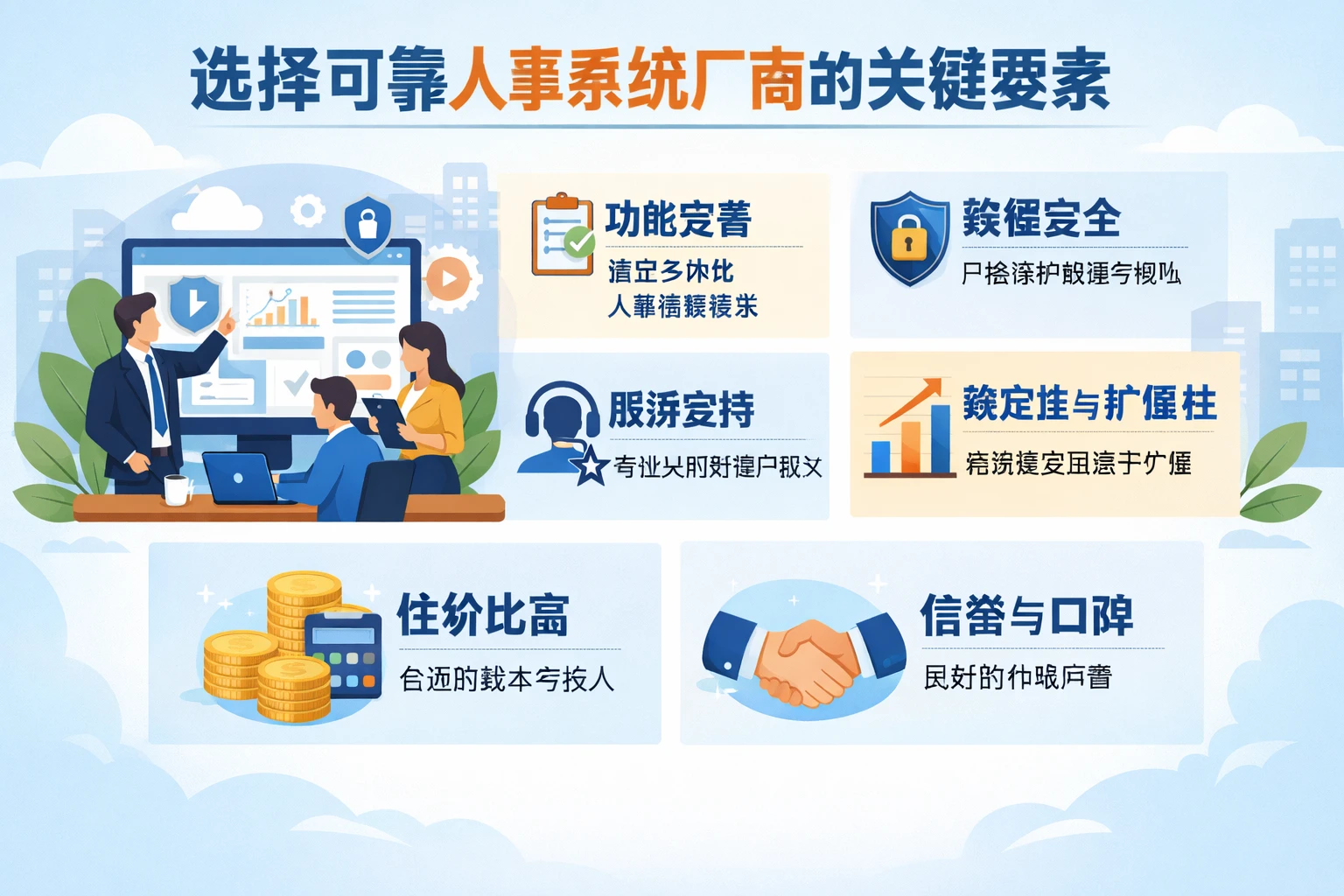选择可靠人事系统厂商的关键要素