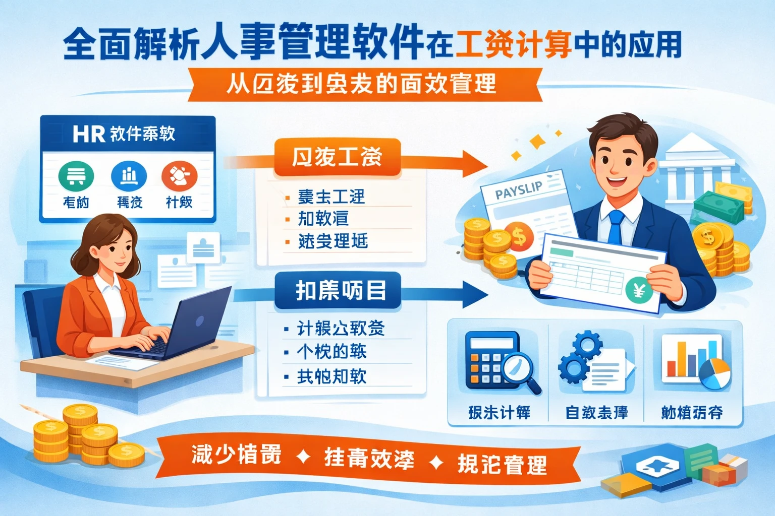 全面解析人事管理软件在工资计算中的应用：从应发到实发的高效管理