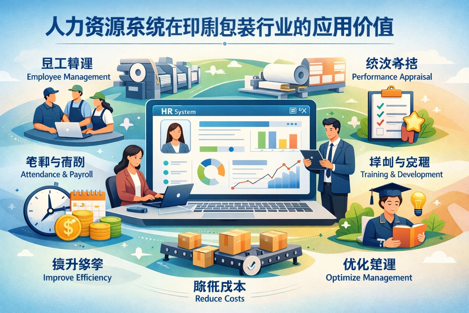 人力资源系统在印刷包装行业的应用价值