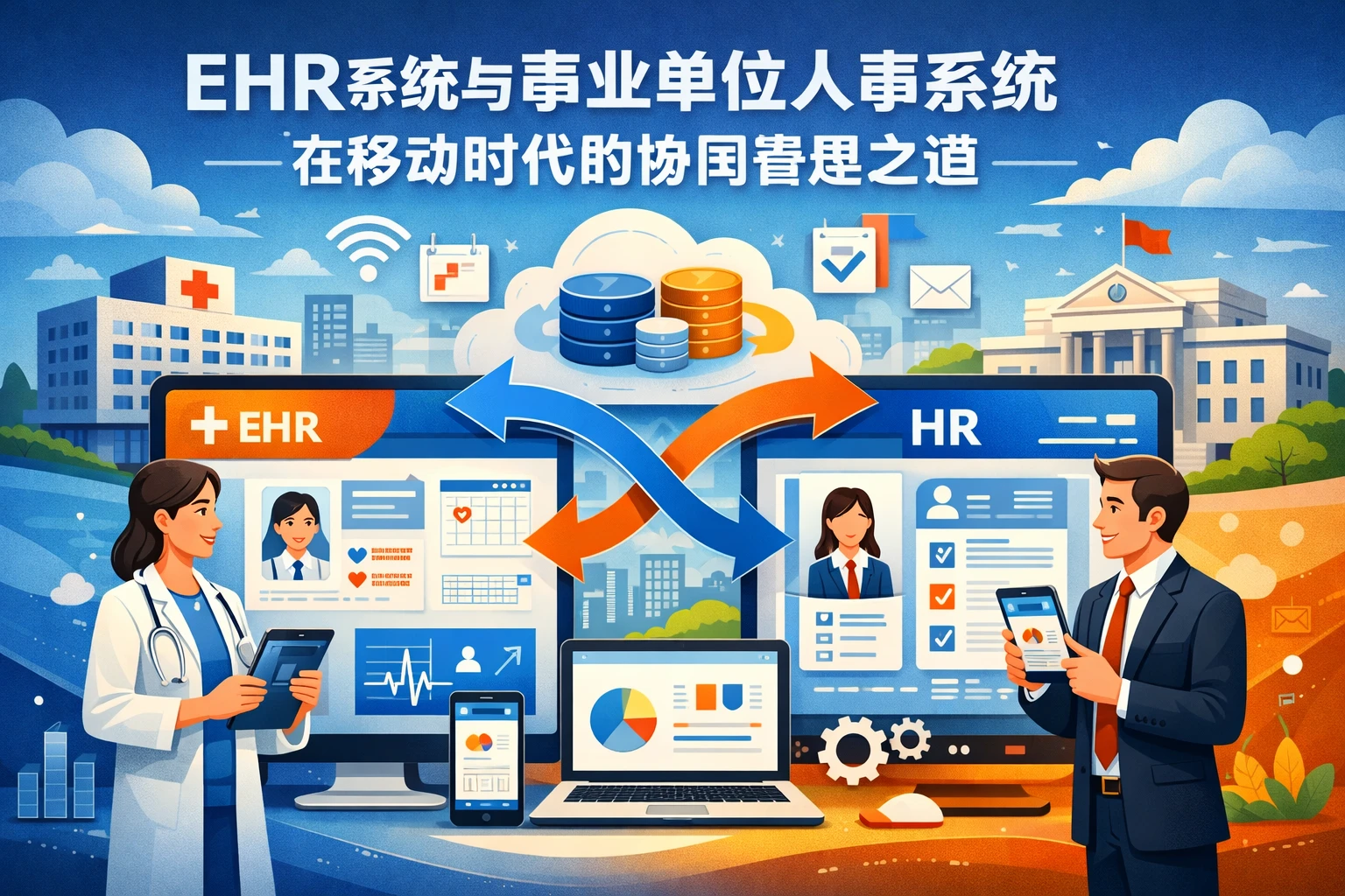 EHR系统与事业单位人事系统在移动时代的协同管理之道