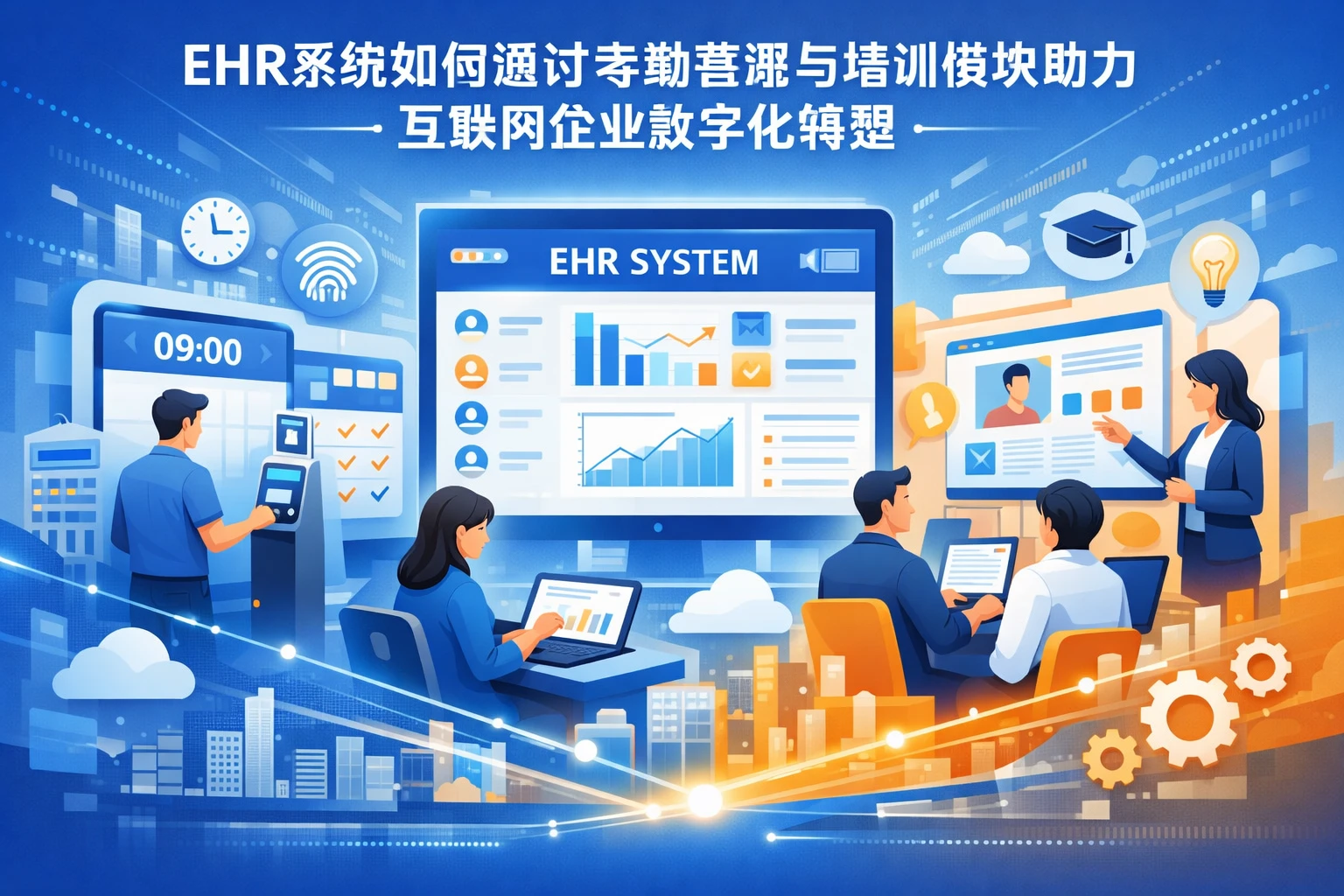 EHR系统如何通过考勤管理与培训模块助力互联网企业数字化转型