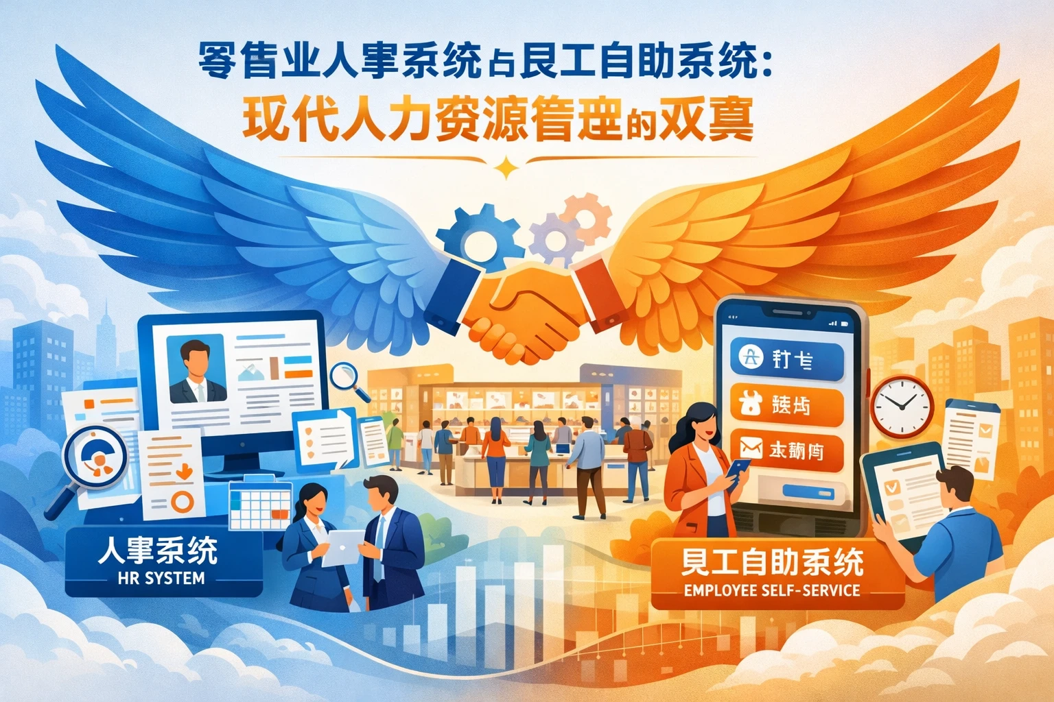 零售业人事系统与员工自助系统：现代人力资源管理的双翼