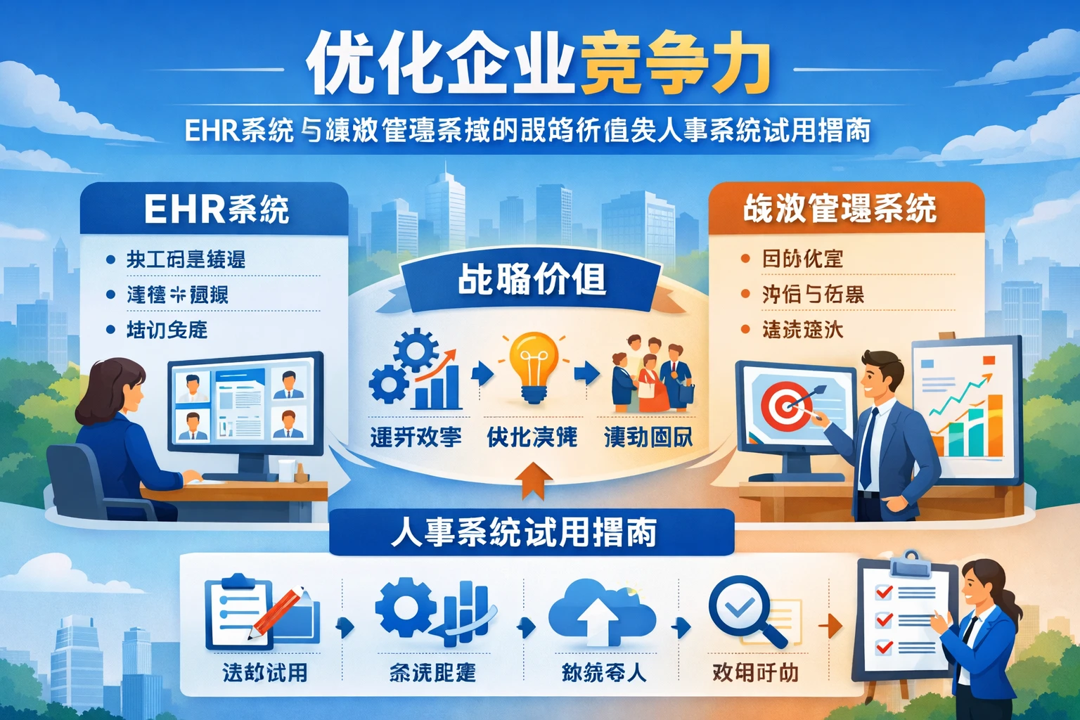 优化企业竞争力：EHR系统与绩效管理系统的战略价值及人事系统试用指南