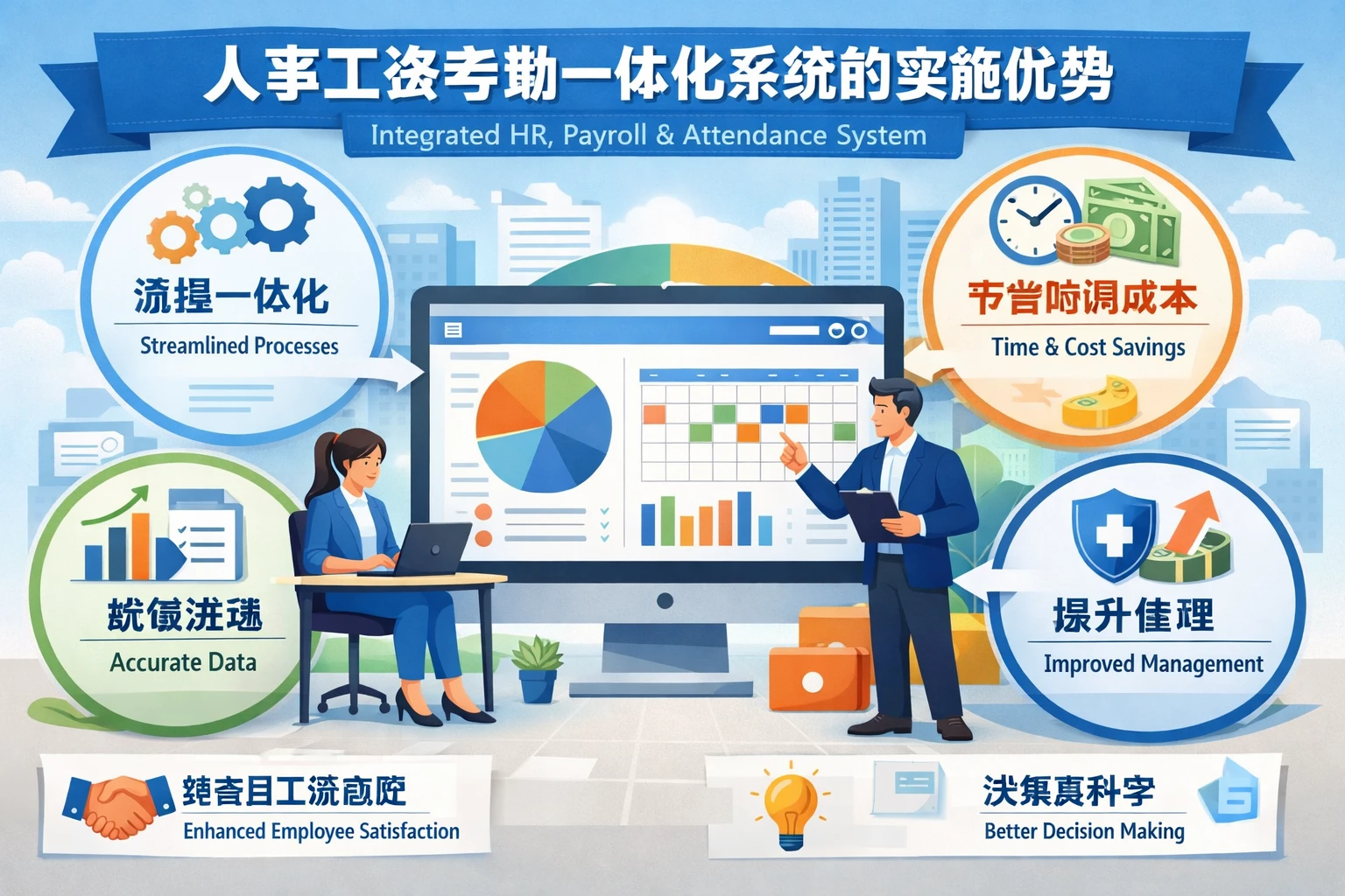 人事工资考勤一体化系统的实施优势