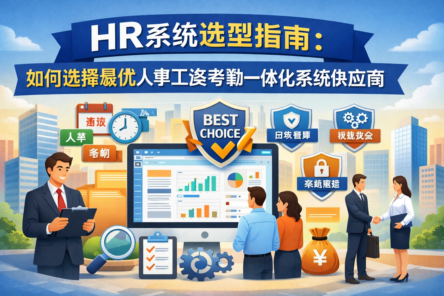 HR系统选型指南：如何选择最优人事工资考勤一体化系统供应商