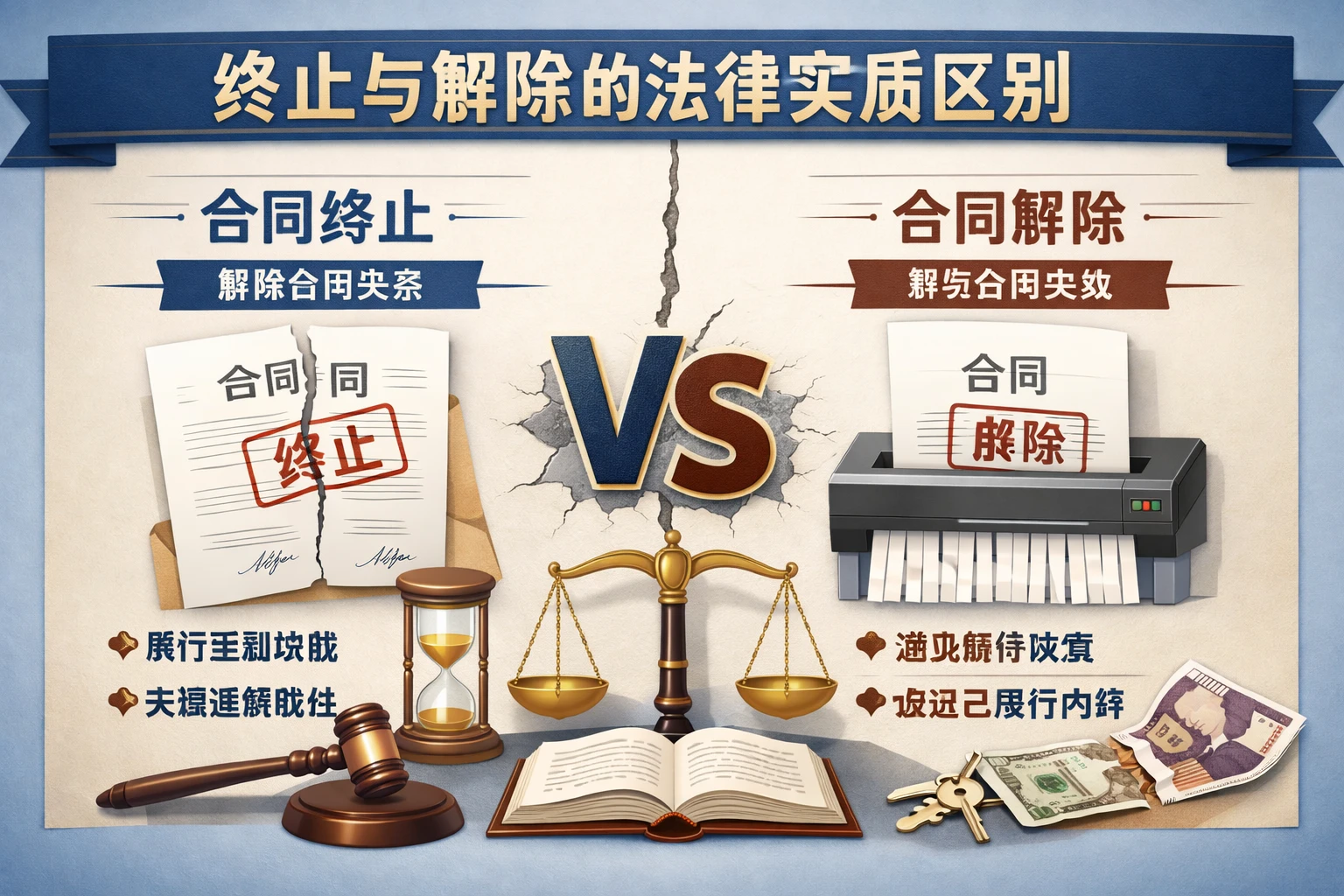 终止与解除的法律实质区别