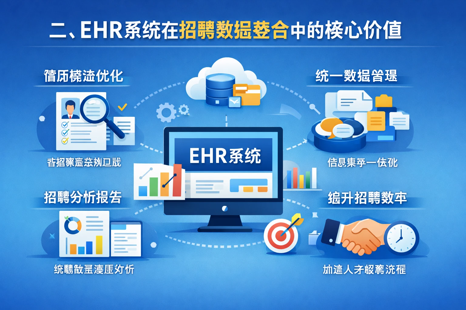 二、EHR系统在招聘数据整合中的核心价值
