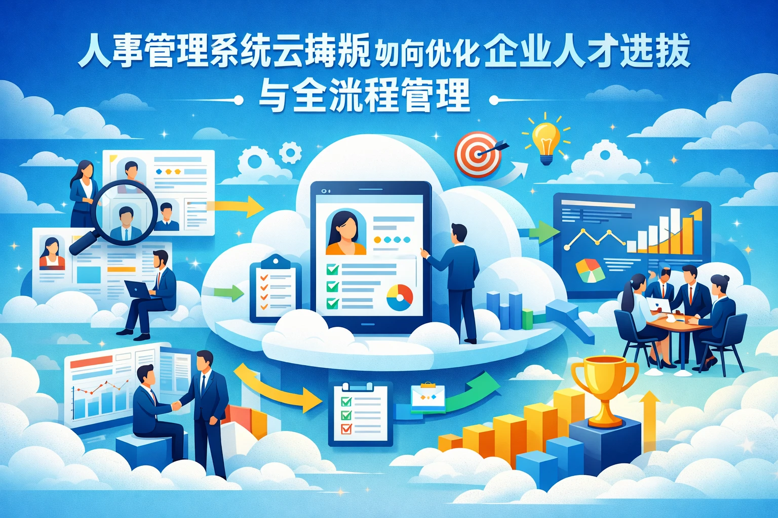 人事管理系统云端版如何优化企业人才选拔与全流程管理