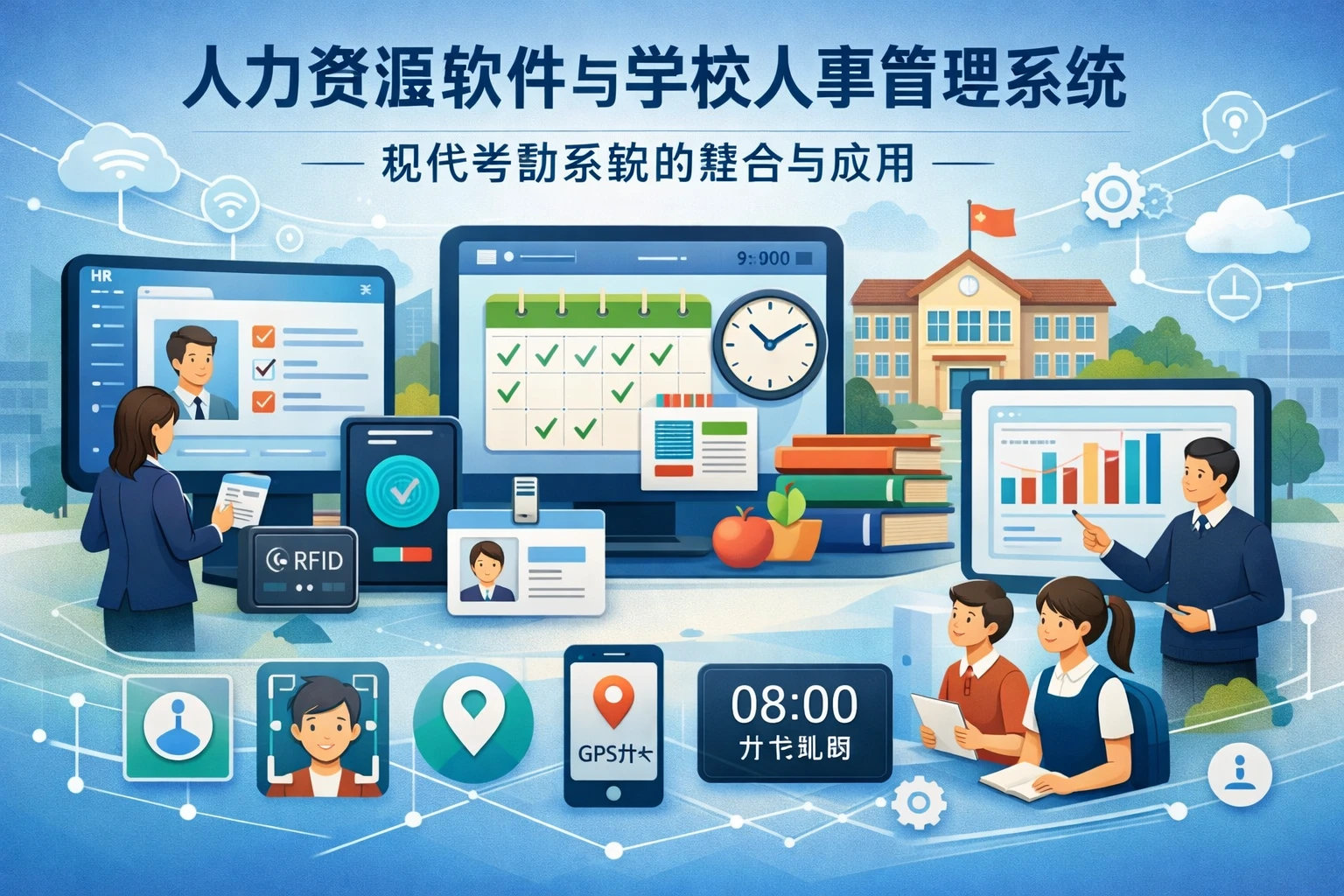 人力资源软件与学校人事管理系统：现代考勤系统的整合与应用