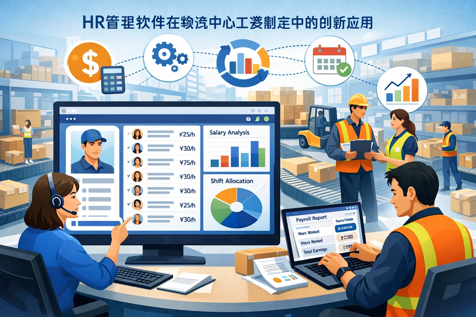 HR管理软件在物流中心工资制定中的创新应用
