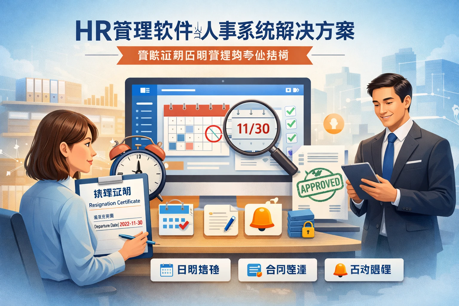 HR管理软件与人事系统解决方案：离职证明日期管理的专业指南