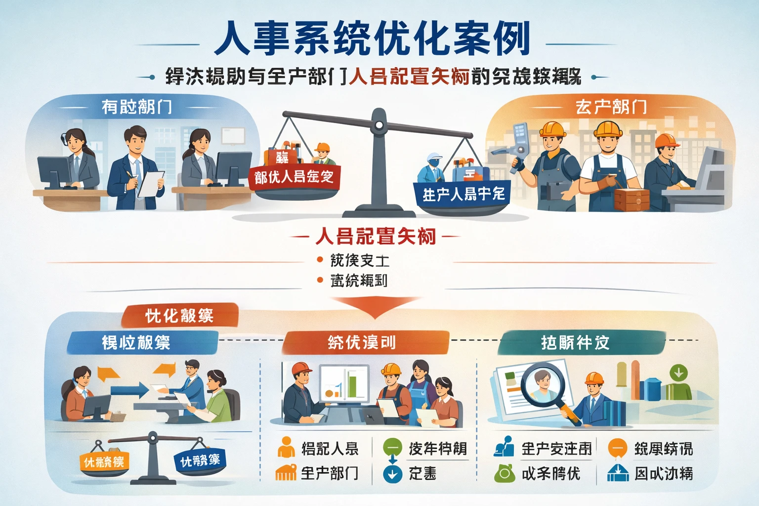 人事系统优化案例：解决辅助与生产部门人员配置失衡的实战策略