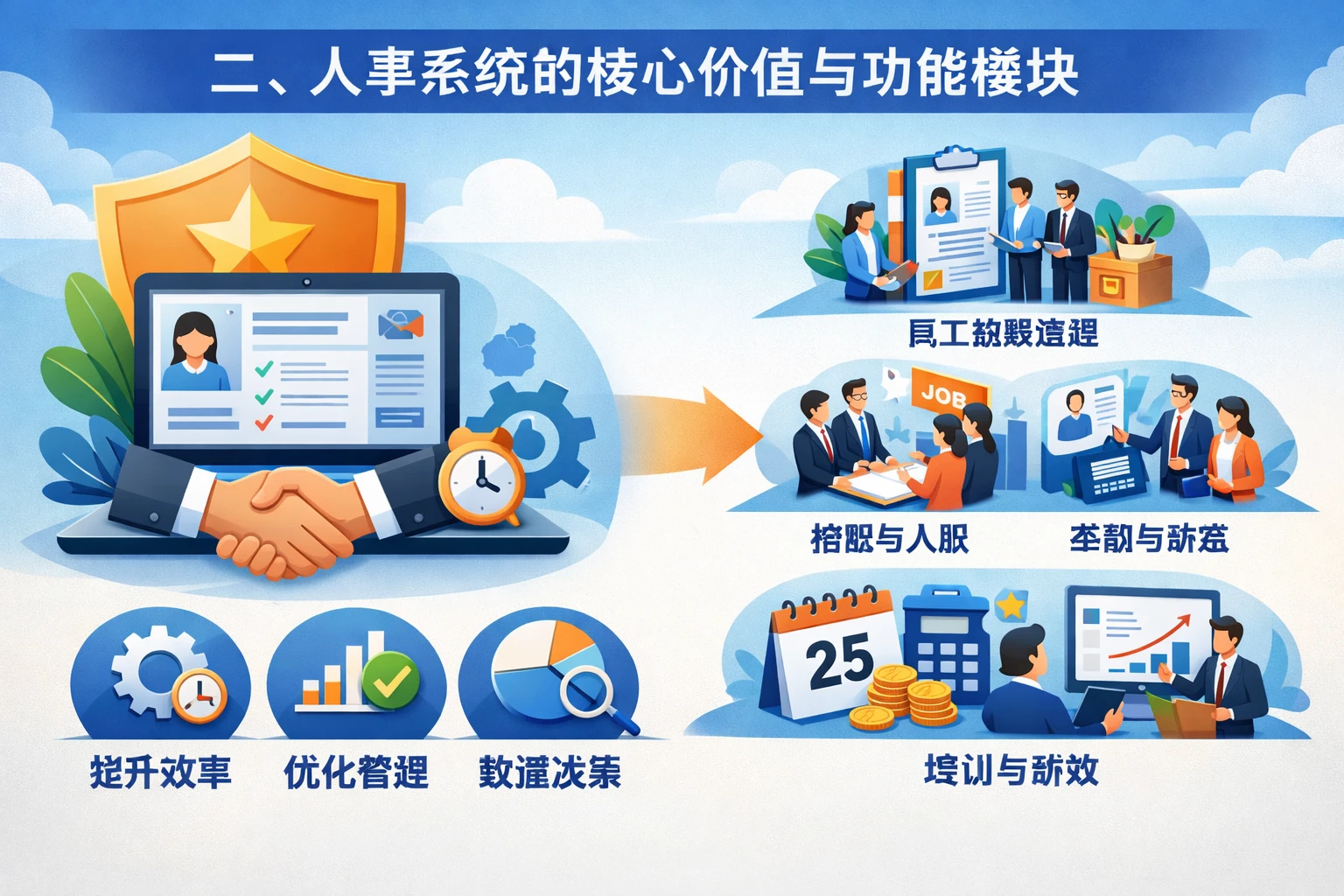二、人事系统的核心价值与功能模块