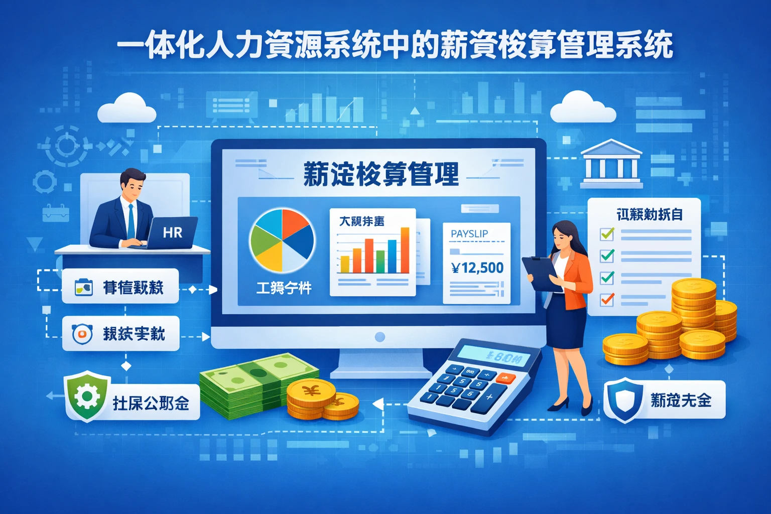 一体化人力资源系统中的薪资核算管理系统