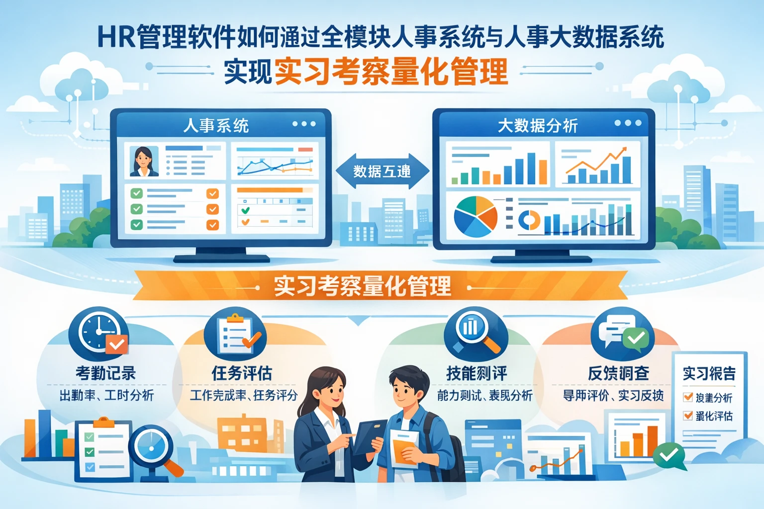 HR管理软件如何通过全模块人事系统与人事大数据系统实现实习考察量化管理