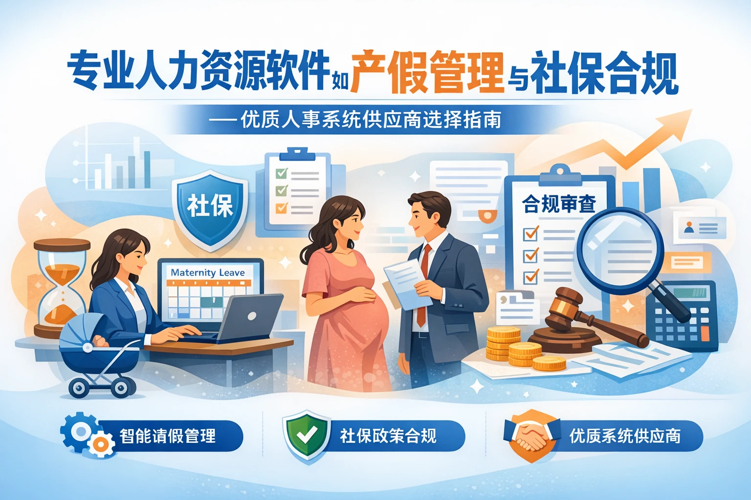 专业人力资源软件如何优化产假管理与社保合规——优质人事系统供应商选择指南
