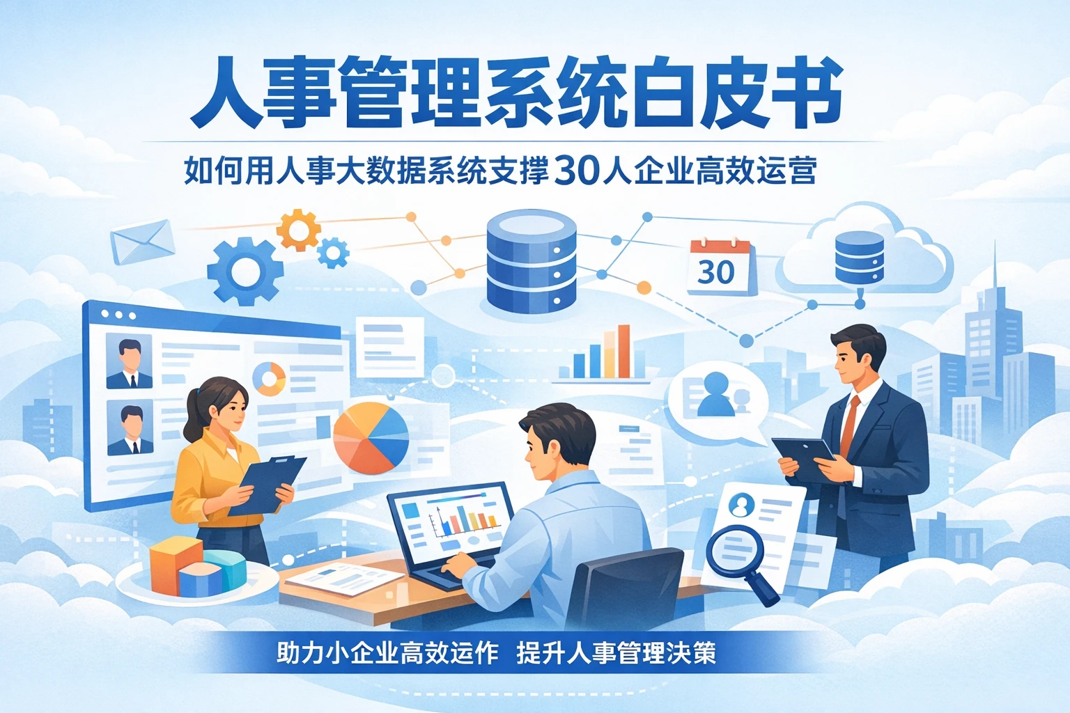 人事管理系统白皮书：如何用人事大数据系统支撑30人企业高效运营