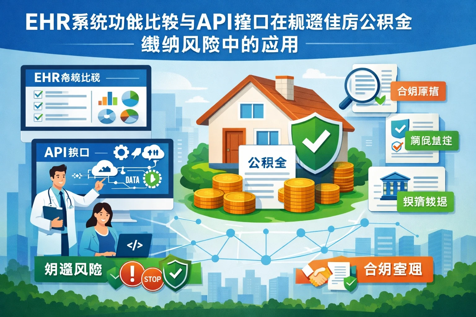EHR系统功能比较与API接口在规避住房公积金缴纳风险中的应用