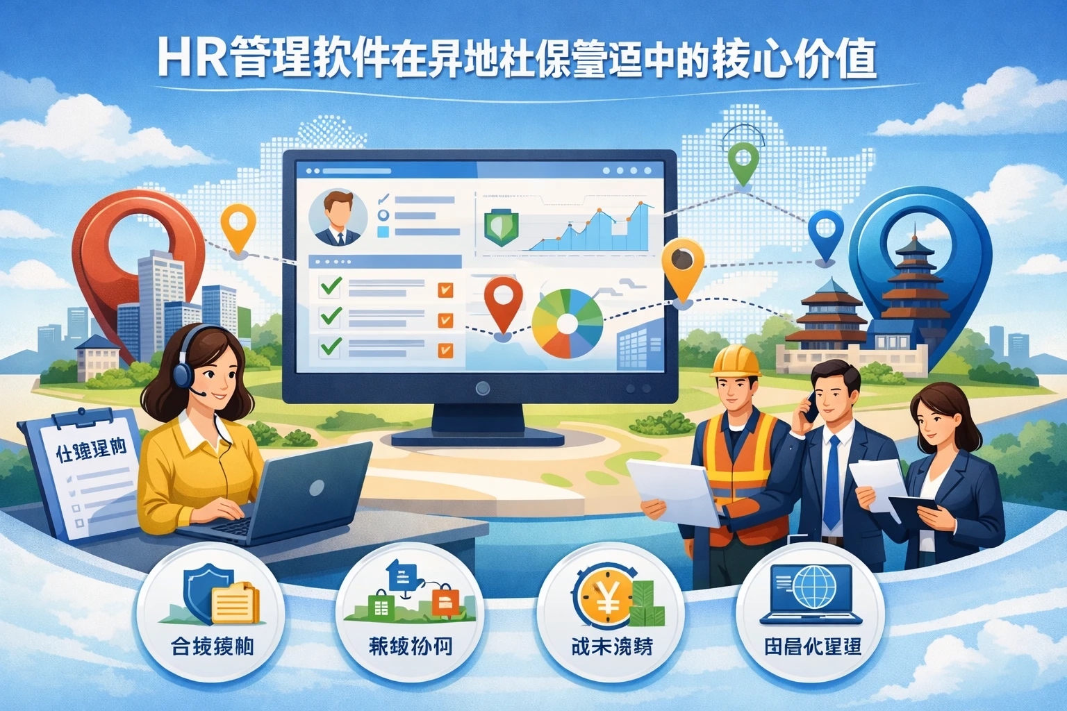 HR管理软件在异地社保管理中的核心价值