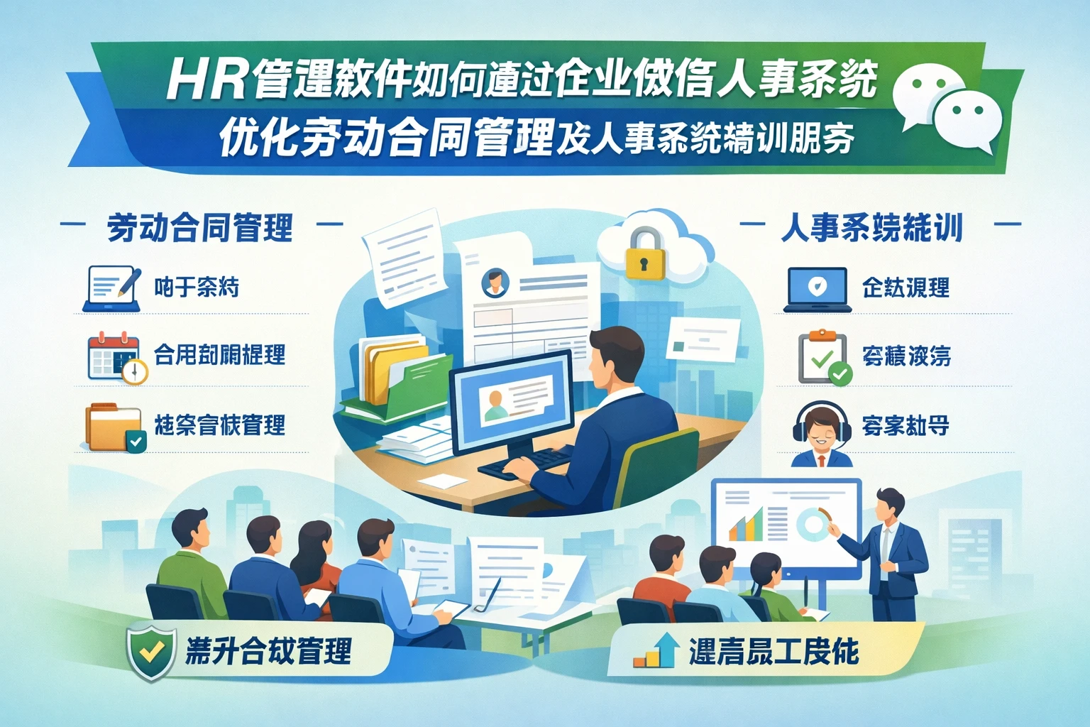 HR管理软件如何通过企业微信人事系统优化劳动合同管理及人事系统培训服务