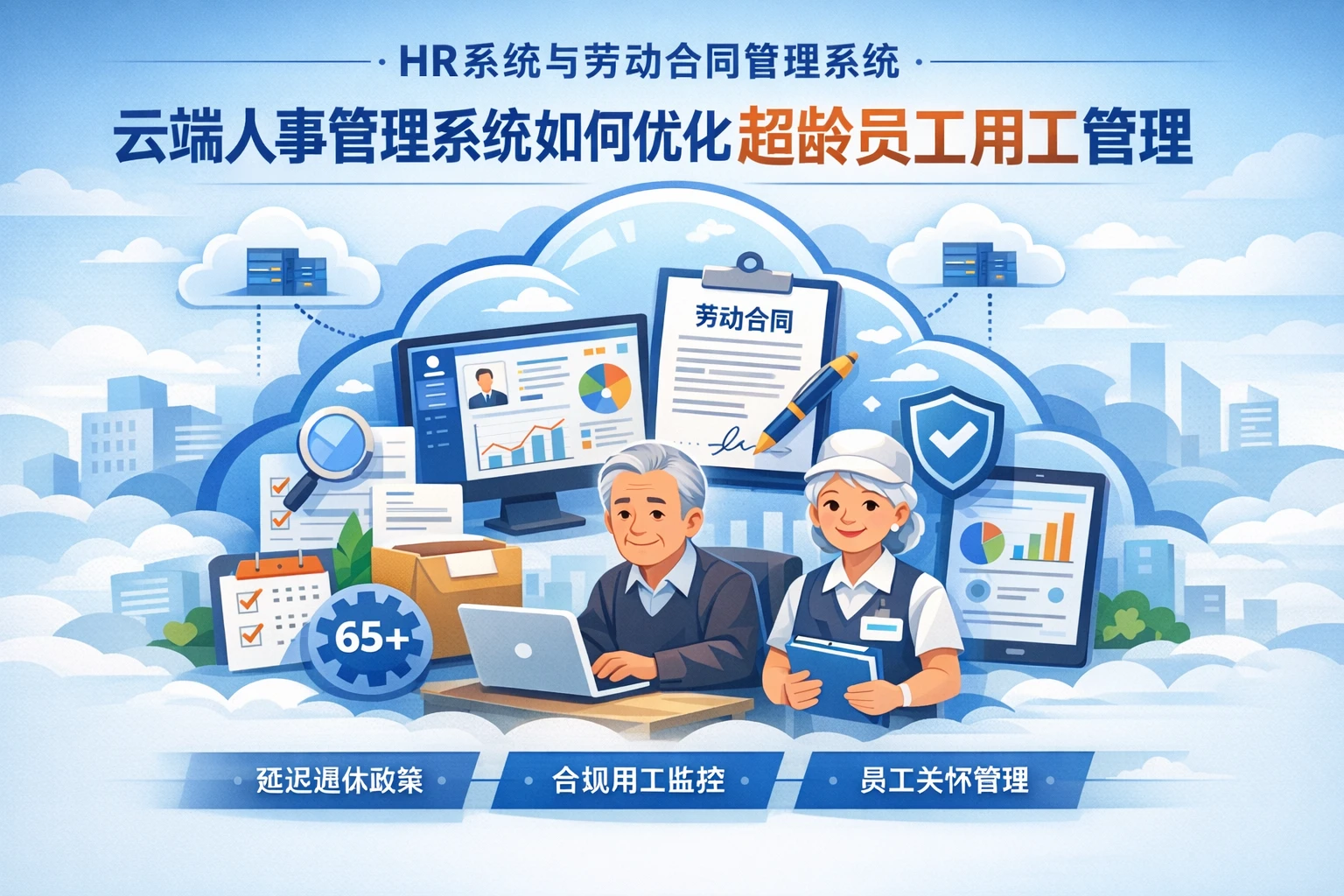 HR系统与劳动合同管理系统:云端人事管理系统如何优化超龄员工用工管理
