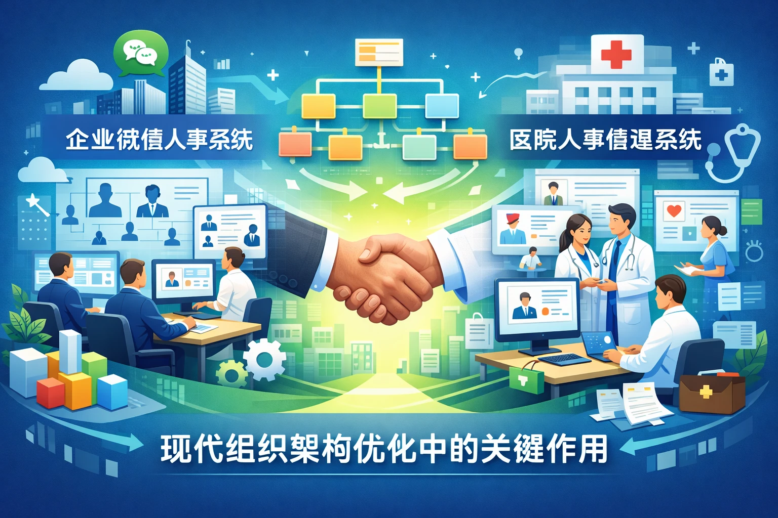 企业微信人事系统与医院人事管理系统在现代组织架构优化中的关键作用
