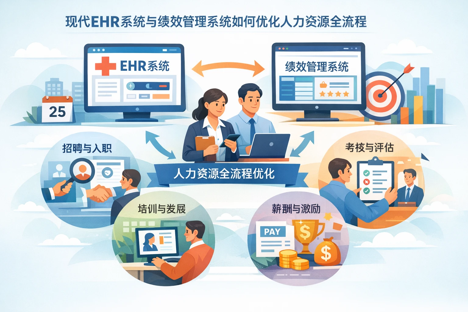 现代EHR系统与绩效管理系统如何优化人力资源全流程