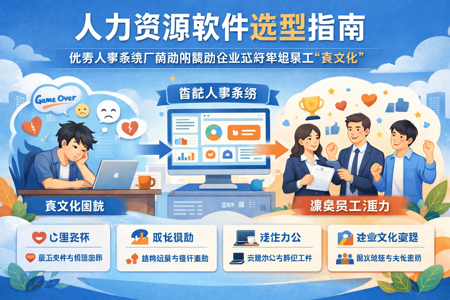 人力资源软件选型指南：优秀人事系统厂商如何帮助企业应对年轻员工“丧文化”