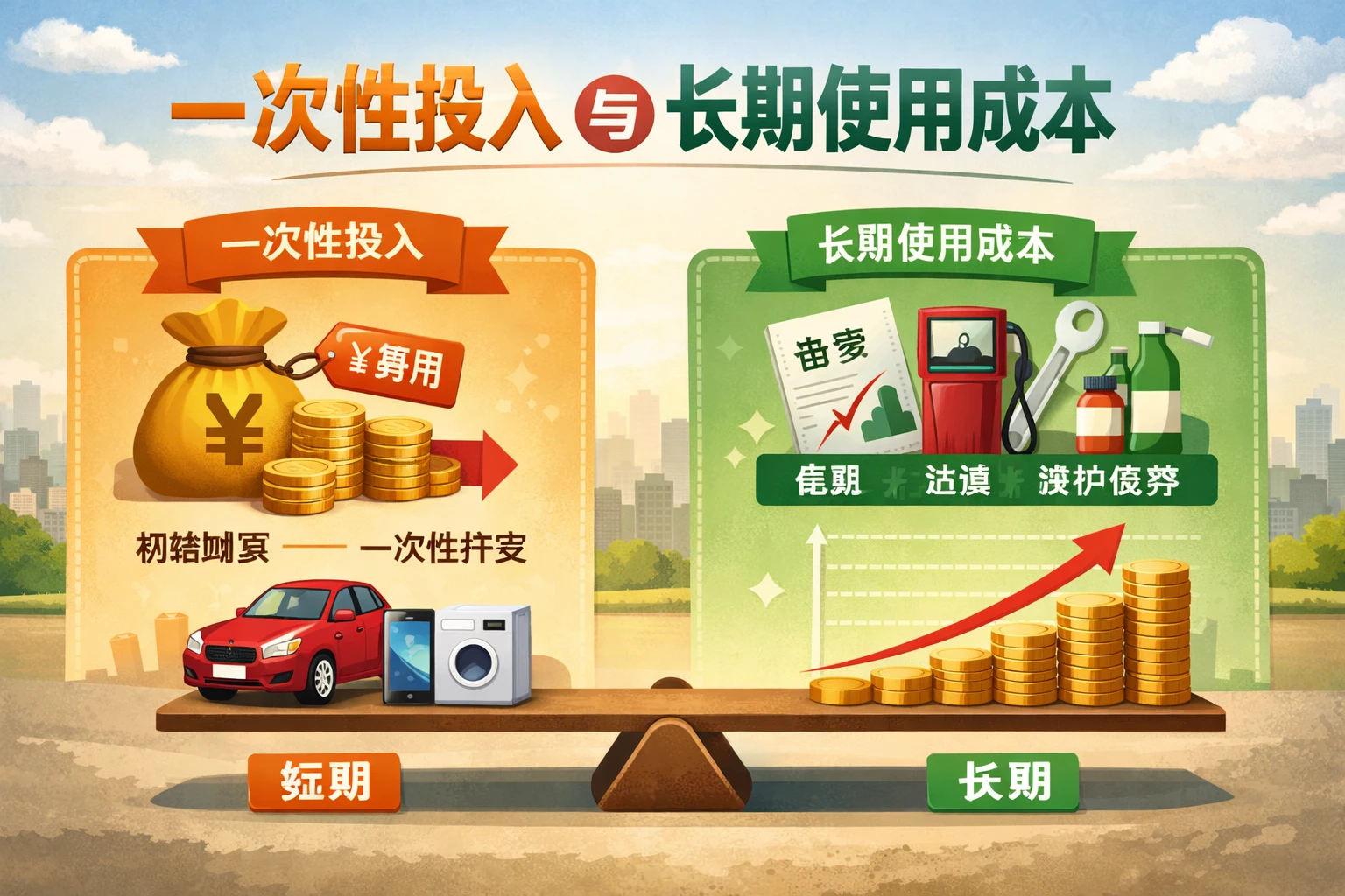 一次性投入与长期使用成本