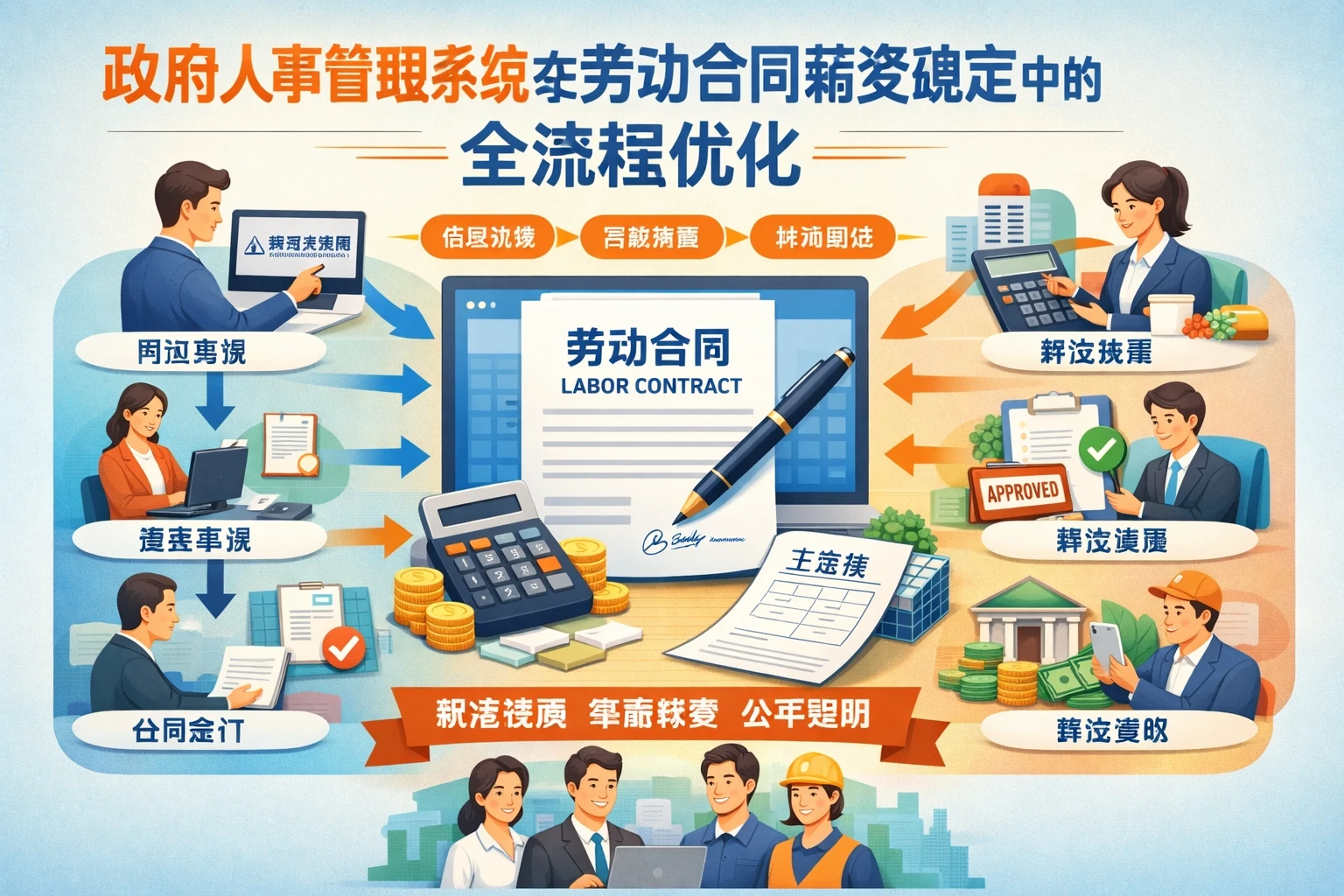 政府人事管理系统在劳动合同薪资确定中的全流程优化