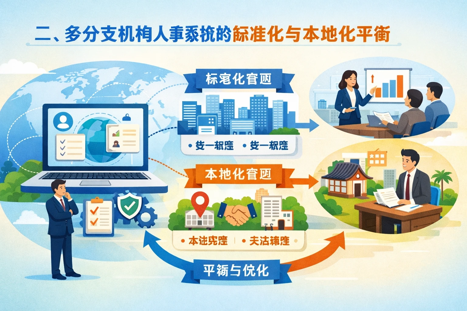 二、多分支机构人事系统的标准化与本地化平衡