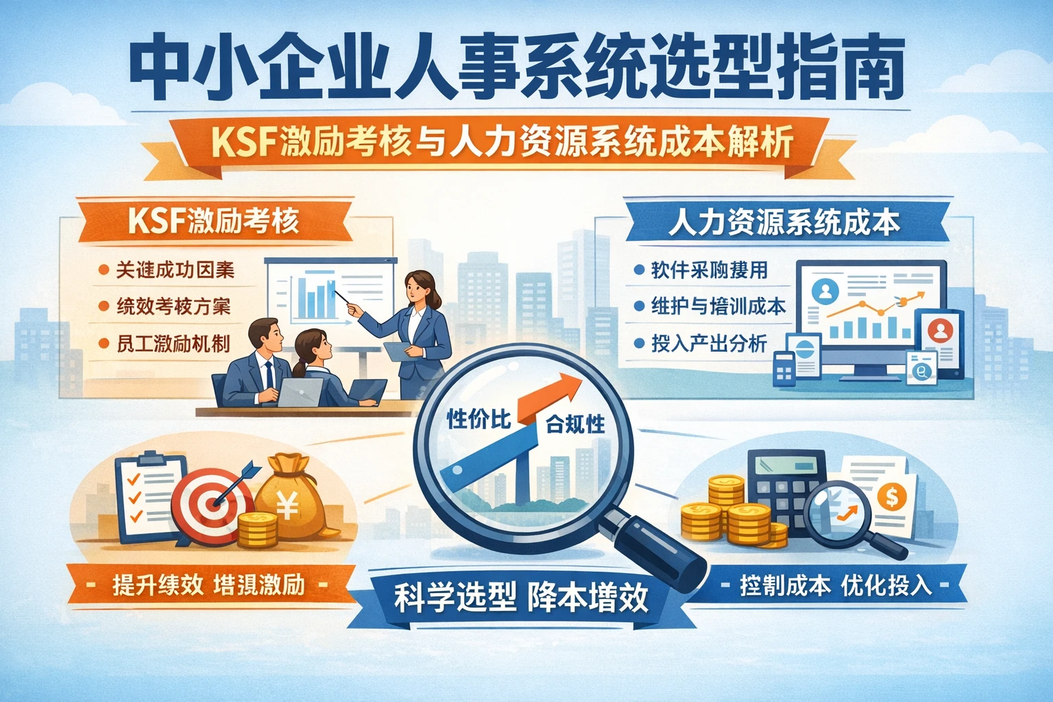 中小企业人事系统选型指南：KSF激励考核与人力资源系统成本解析