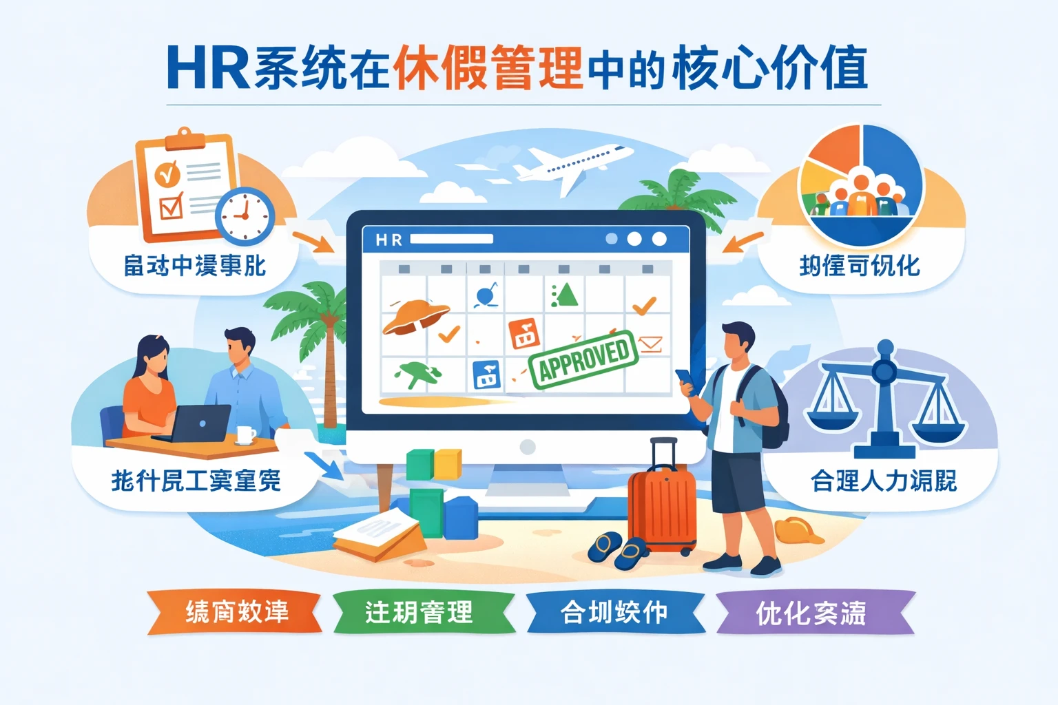 HR系统在休假管理中的核心价值