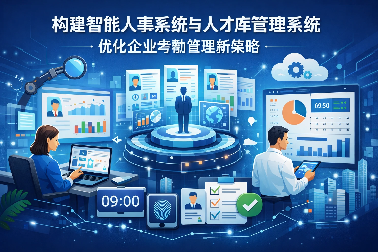 构建智能人事系统与人才库管理系统，优化企业考勤管理新策略