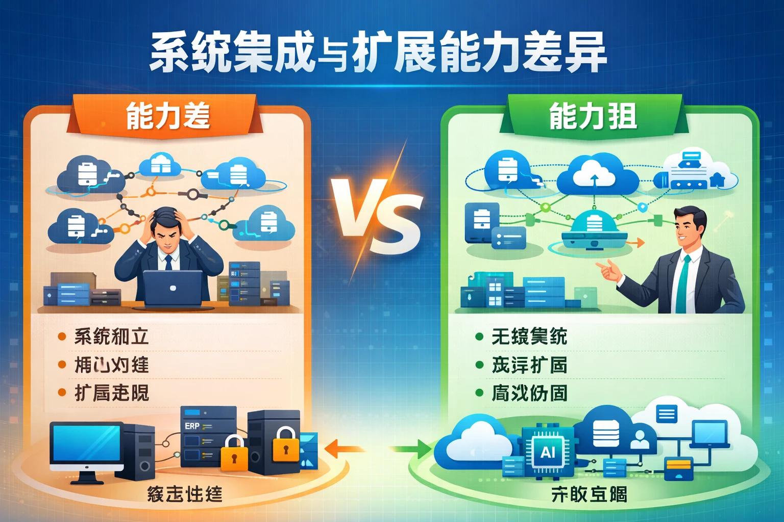 系统集成与扩展能力差异