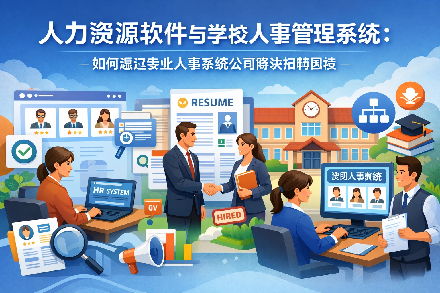 人力资源软件与学校人事管理系统：如何通过专业人事系统公司解决招聘困境