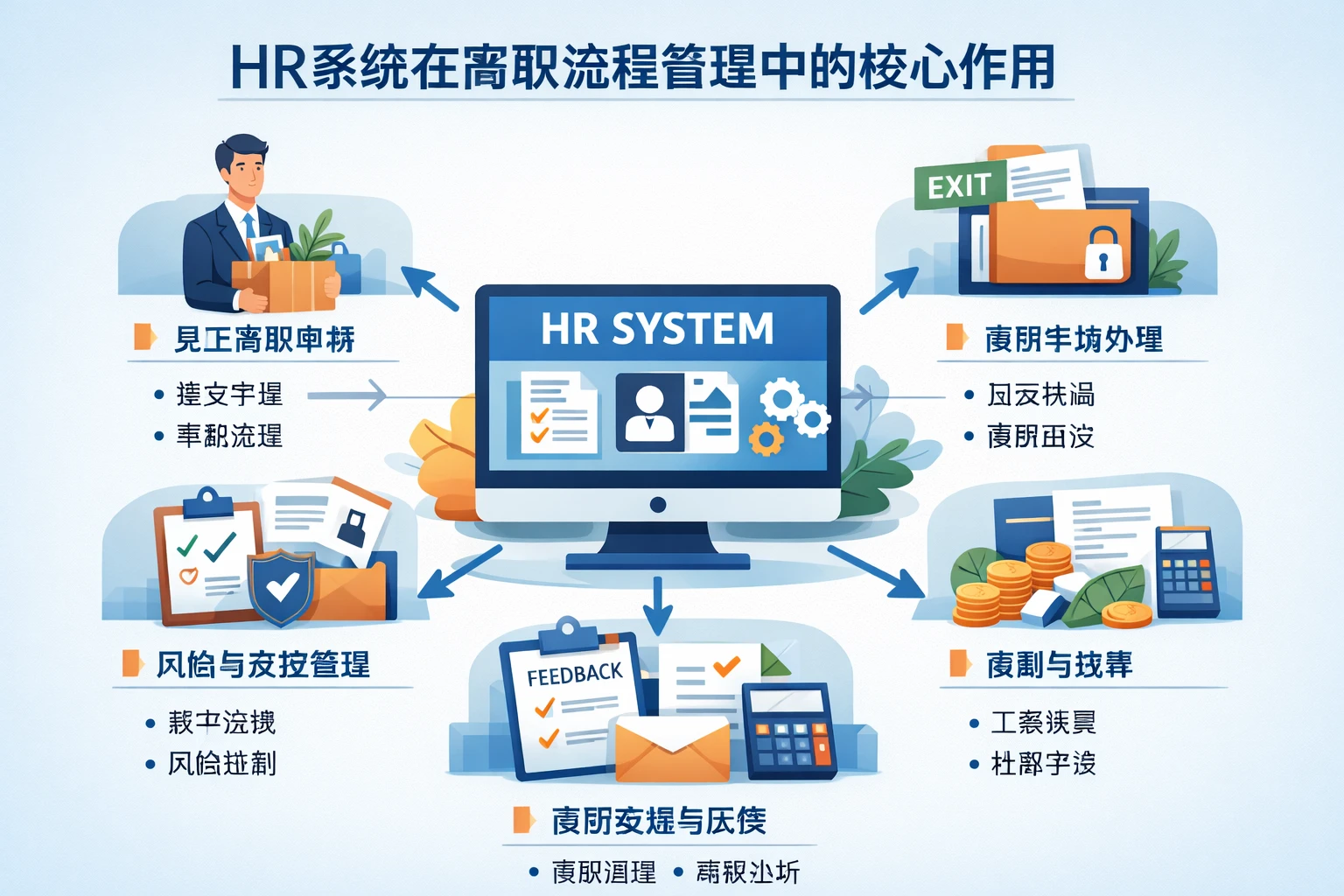 HR系统在离职流程管理中的核心作用