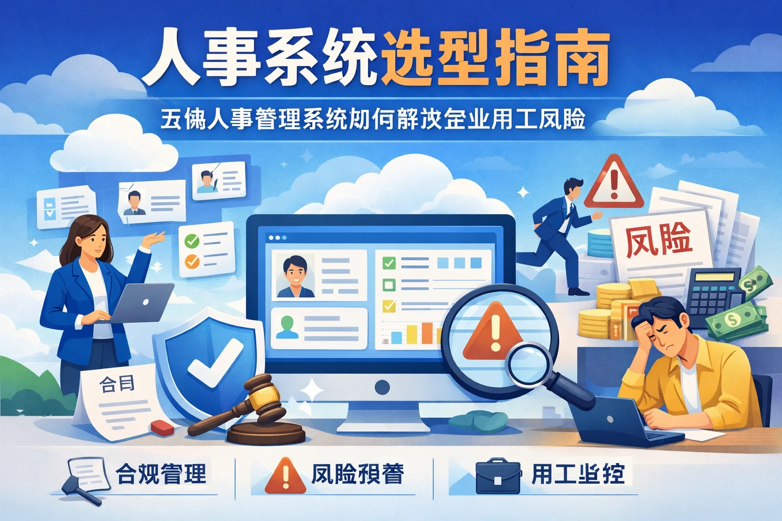 人事系统选型指南：云端人事管理系统如何解决企业用工风险