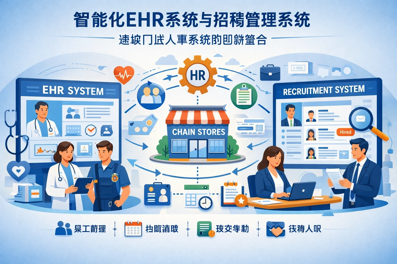 智能化EHR系统与招聘管理系统：连锁门店人事系统的创新整合
