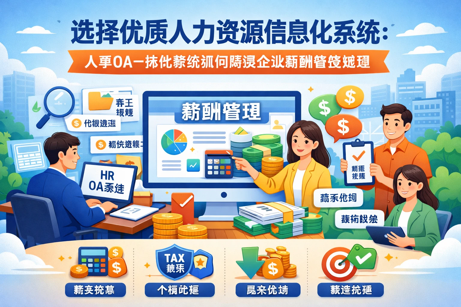 选择优质人力资源信息化系统：人事OA一体化系统如何解决企业薪酬管理难题