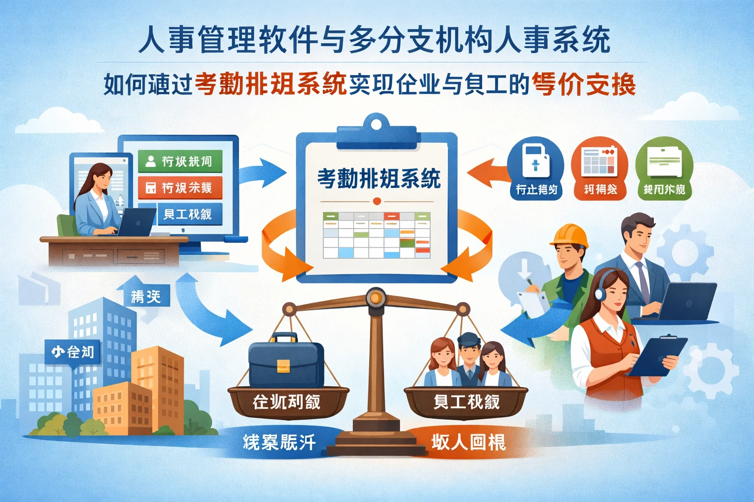 人事管理软件与多分支机构人事系统如何通过考勤排班系统实现企业与员工的等价交换