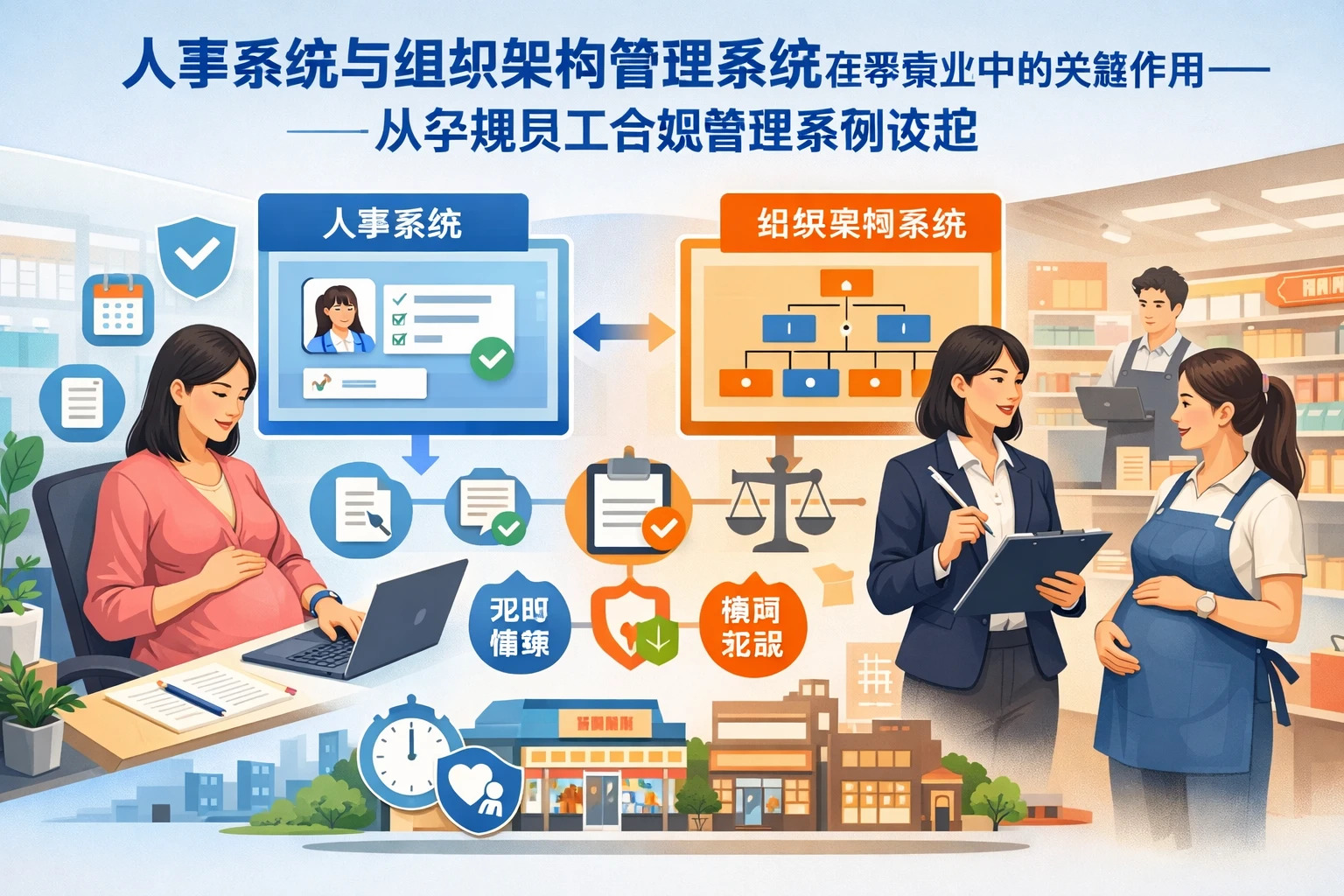 人事系统与组织架构管理系统在零售业中的关键作用——从孕期员工合规管理案例谈起