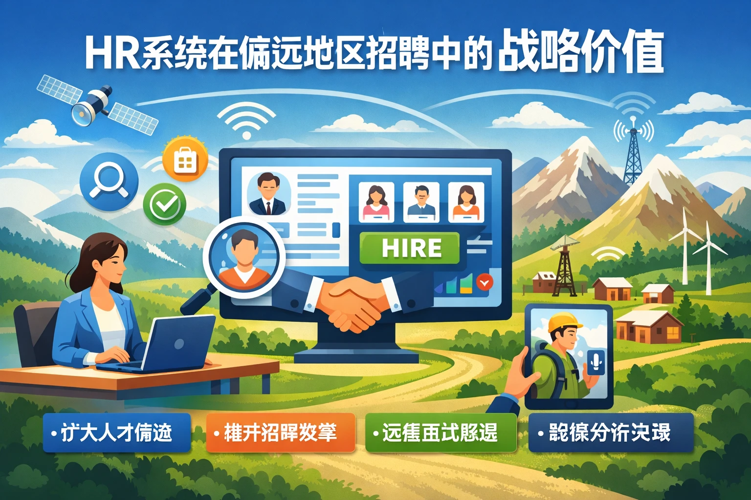 HR系统在偏远地区招聘中的战略价值