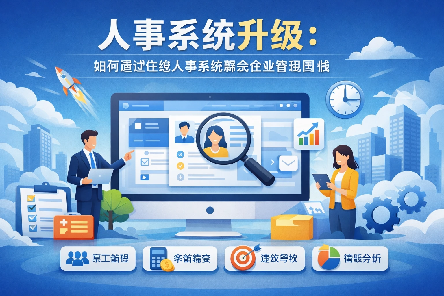 人事系统升级：如何通过在线人事系统解决企业管理困境