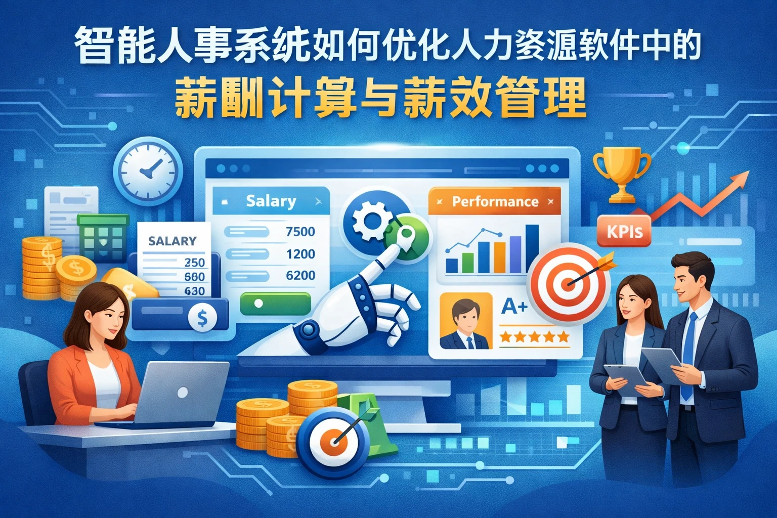 智能人事系统如何优化人力资源软件中的薪酬计算与绩效管理