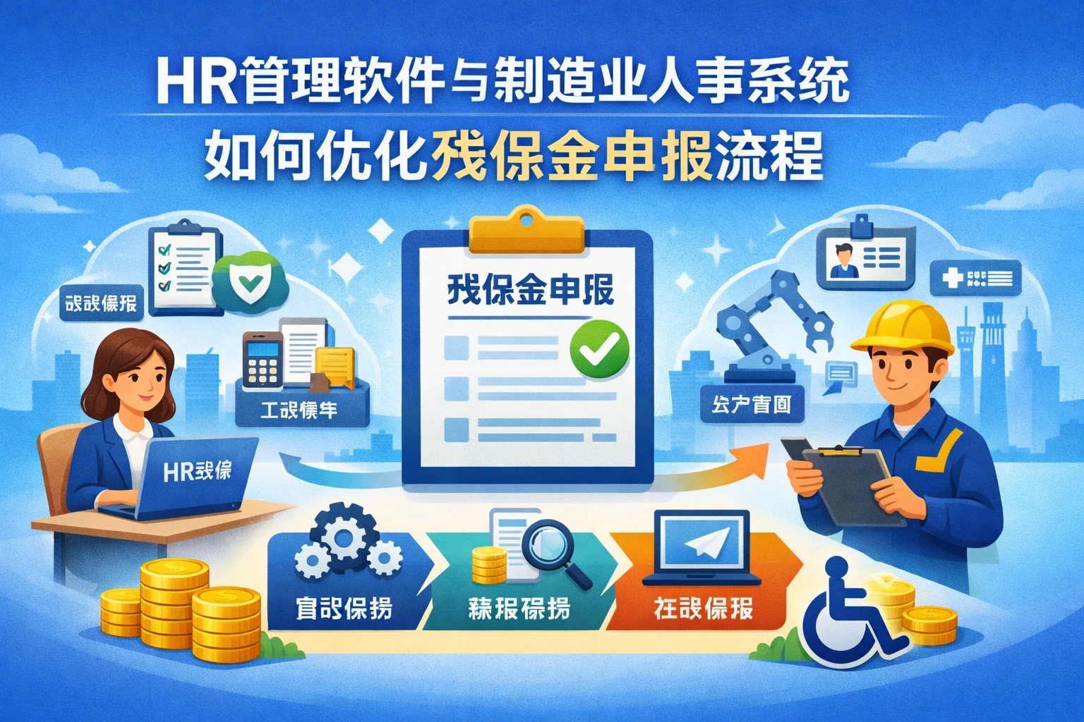HR管理软件与制造业人事系统如何优化残保金申报流程