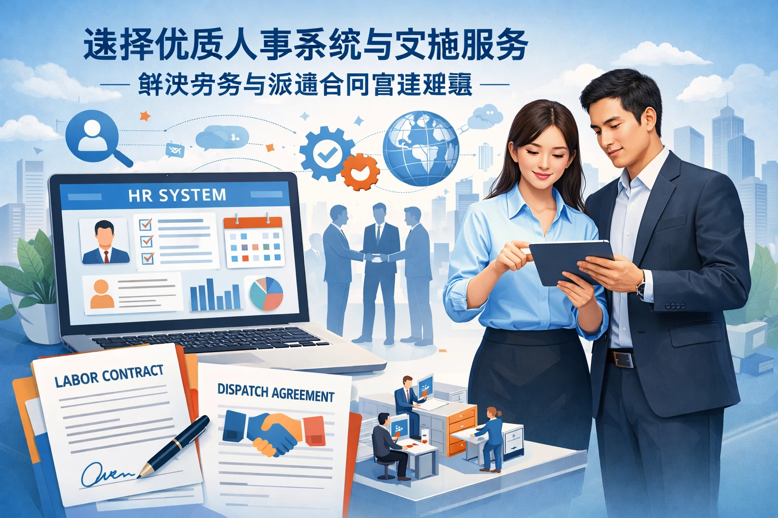选择优质人事系统与实施服务：解决劳务与派遣合同管理难题